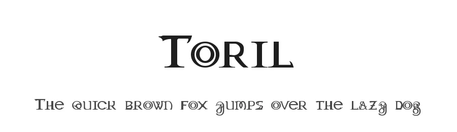 Toril by Neale Davidson — Display Font
