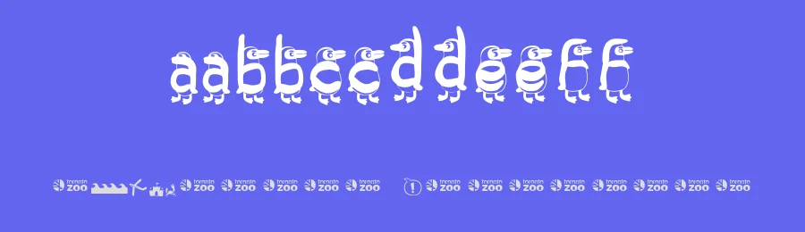 Toronto Zoo Penguins — Display Font — thumbnail 3