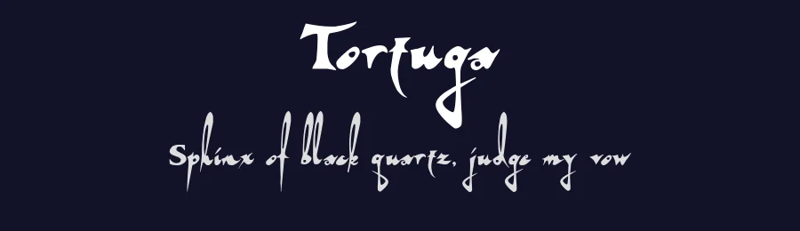Tortuga by Andrea McKay & Chank Diesel — Display Font — thumbnail 2