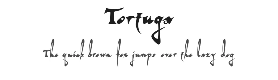 Tortuga by Andrea McKay & Chank Diesel — Display Font