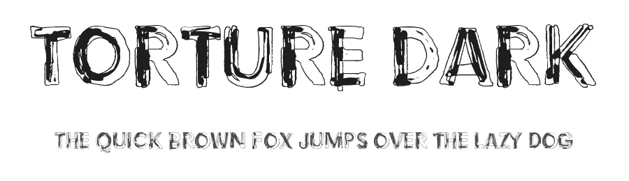 Torture Dark — Display Font