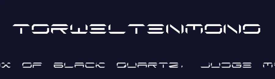TorweltenMono — Display Font — thumbnail 2