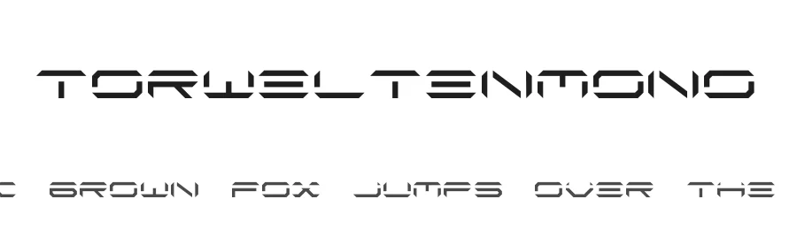 TorweltenMono — Display Font