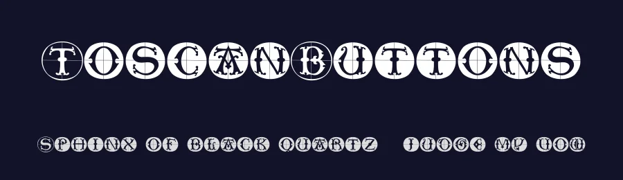 ToscanButtons — Display Font — thumbnail 2