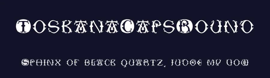 ToskanaCapsRound — Display Font — thumbnail 2