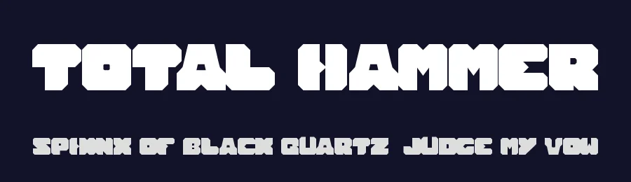 TOTAL HAMMER by http://www.dafont.com/wino-s-kadir.d2209 — Display Font — thumbnail 2