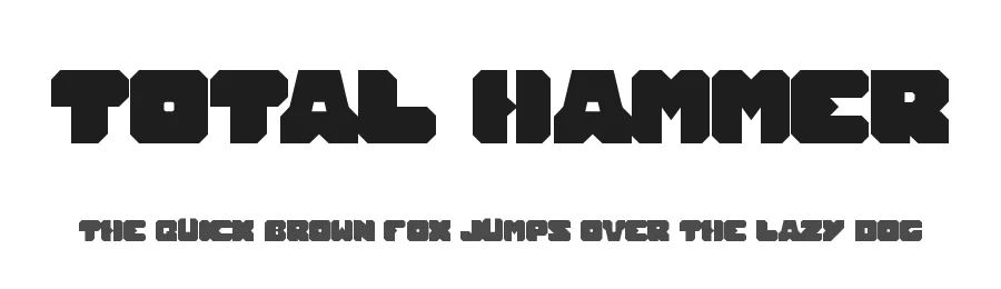 TOTAL HAMMER by http://www.dafont.com/wino-s-kadir.d2209 — Display Font