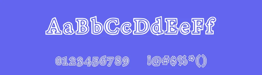 TotalyOutline — Display Font — thumbnail 3