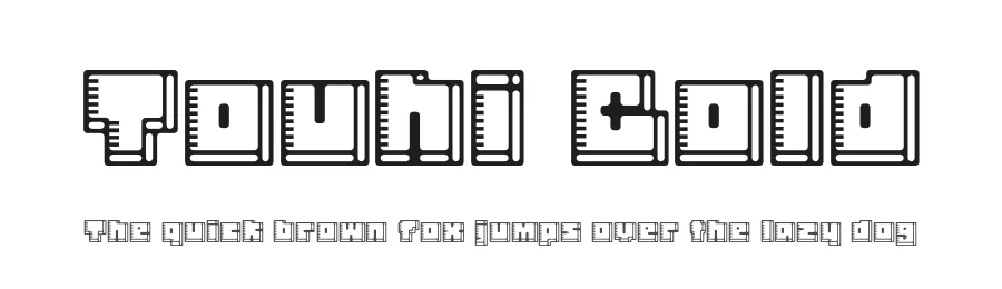 Touhi Bold by 108go, aoki tetsu — Display Font