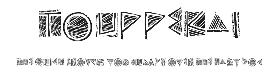 Touppeka1 by Galdino Otten — Display Font