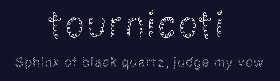 tournicoti — Display Font — thumbnail 2