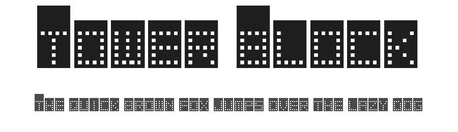 Tower Block by Darrell Flood — Display Font