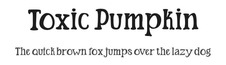 Toxic Pumpkin by Masa Aska Sanurumi — Display Font