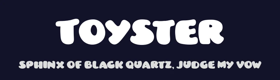 Toyster — Display Font — thumbnail 2