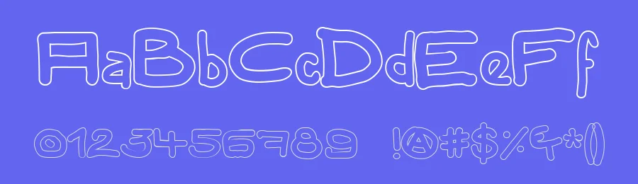 TPF Gaiety Outlined — Display Font — thumbnail 3