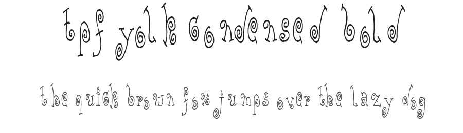 TPF Yolk Condensed Bold — Display Font