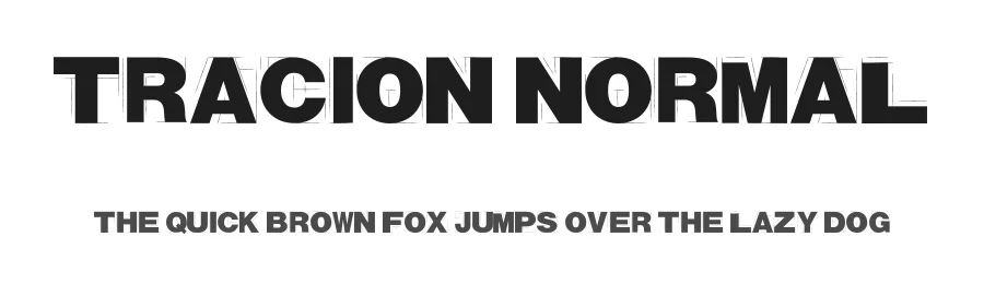 Tracion Normal by Marcus Lien Gundersen — Display Font