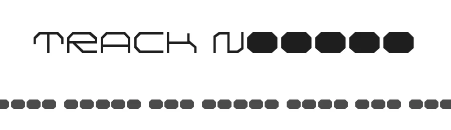 TRACK Normal — Display Font