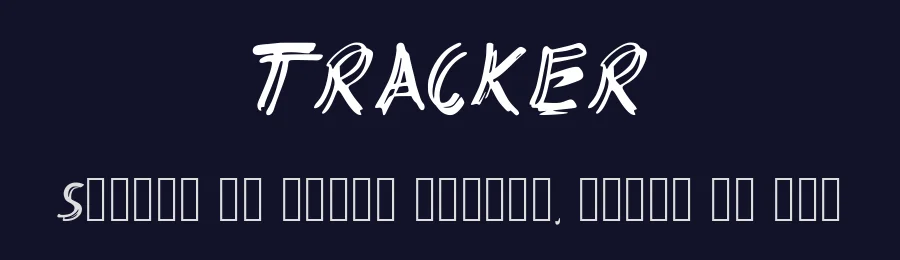 TRACKER — Display Font — thumbnail 2
