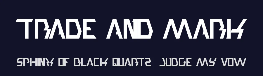 trade and mark by http://www.dafont.com/wino-s-kadir.d2209 — Display Font — thumbnail 2