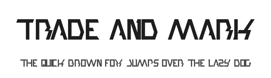 trade and mark by http://www.dafont.com/wino-s-kadir.d2209 — Display Font