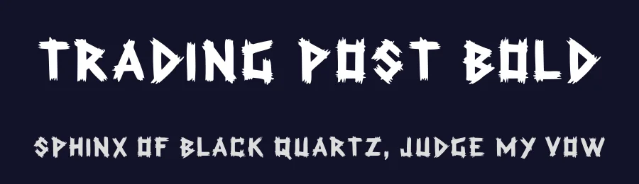 Trading Post Bold — Display Font — thumbnail 2