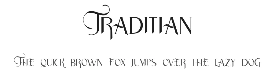 Traditian by Burhan Afif — Display Font
