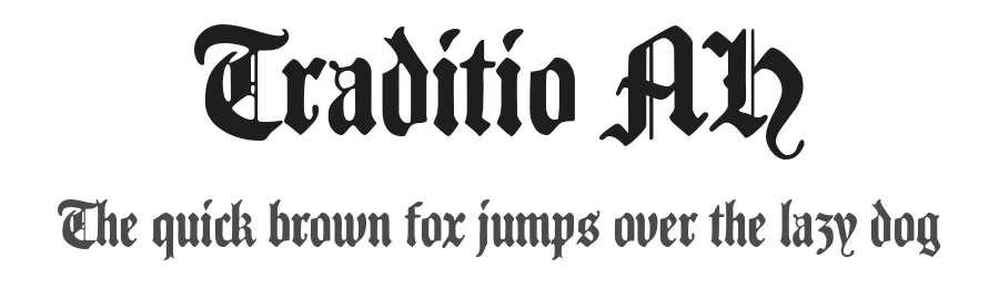 Traditio AH by Andreas Höfeld — Display Font