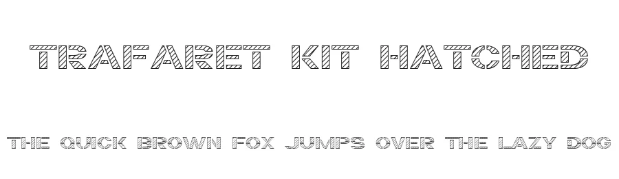 Trafaret Kit Hatched by Ivan D Zeifert — Display Font