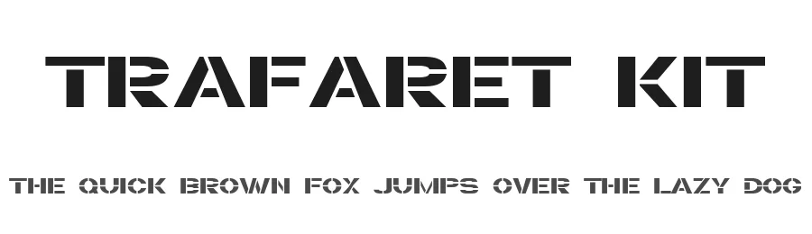 Trafaret Kit by Ivan D Zeifert — Display Font