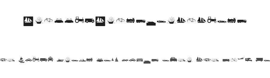 TrafficTransportations — Display Font