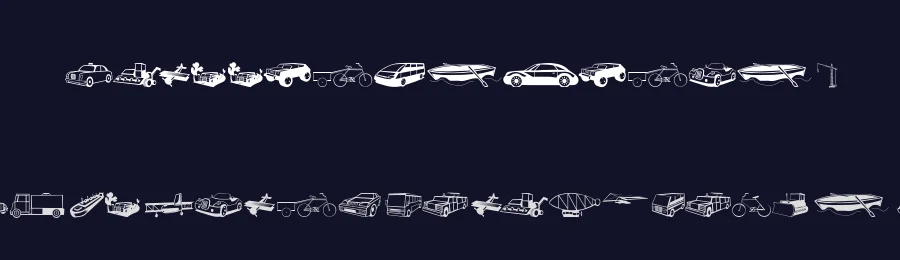 TrafficVehicles — Display Font — thumbnail 2