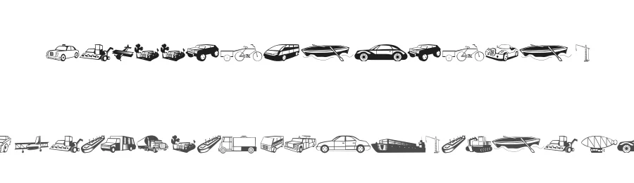 TrafficVehicles — Display Font