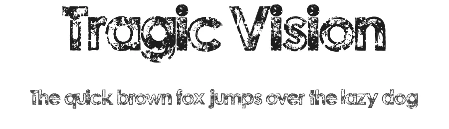 Tragic Vision by Kevin Christopher — Display Font