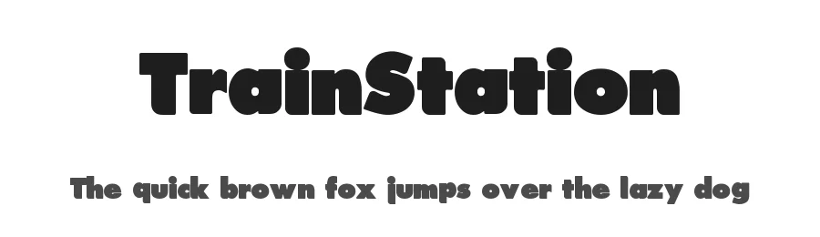 TrainStation by Xerographer Fonts Max Infeld — Display Font