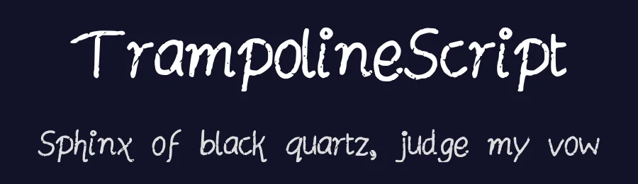 TrampolineScript — Display Font — thumbnail 2