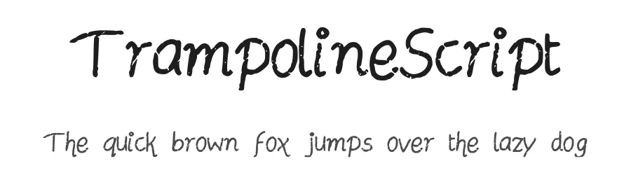 TrampolineScript — Display Font