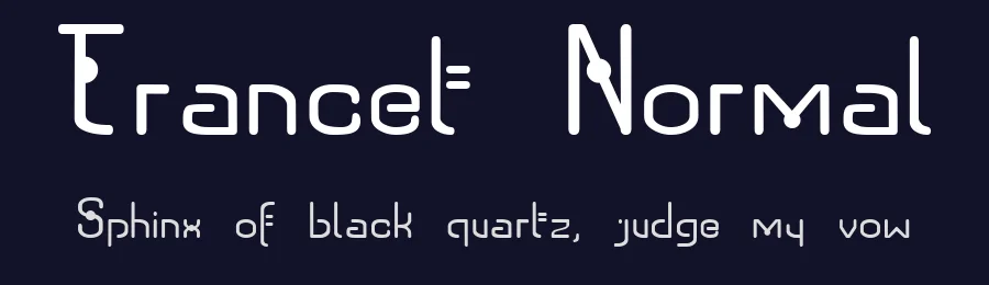 Trancet Normal — Display Font — thumbnail 2