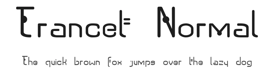 Trancet Normal — Display Font