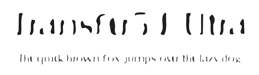 Transfer51 Ultra — Display Font