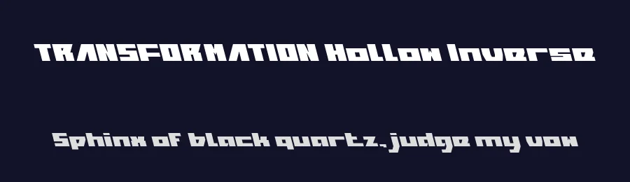 TRANSFORMATION Hollow Inverse by http://www.dafont.com/wino-s-kadir.d2209 — Display Font — thumbnail 2