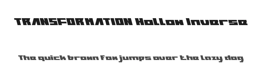 TRANSFORMATION Hollow Inverse by http://www.dafont.com/wino-s-kadir.d2209 — Display Font