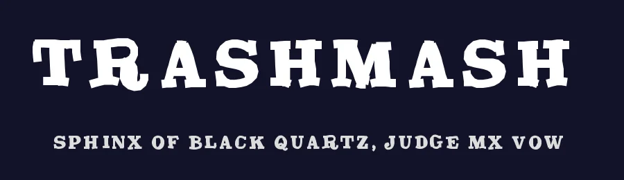 TrashMash — Display Font — thumbnail 2