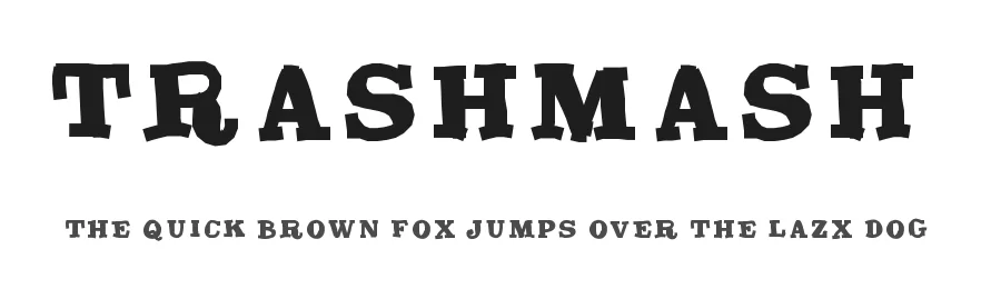TrashMash β Display Font