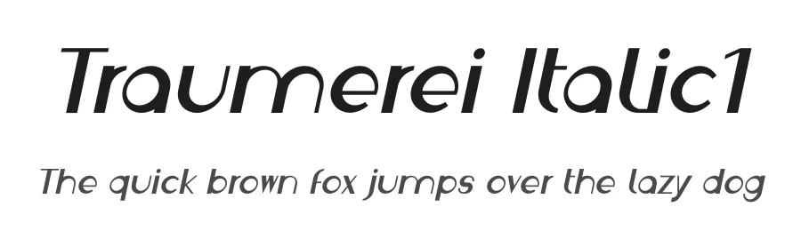 Traumerei Italic1 by TypefaceΒ©(HlvnStudio).2021. β Display Font