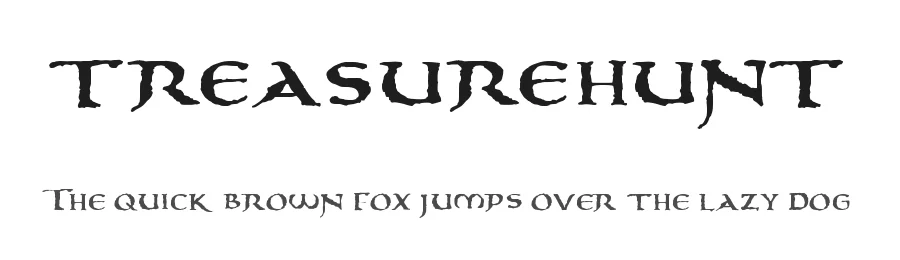 treasurehunt β Display Font