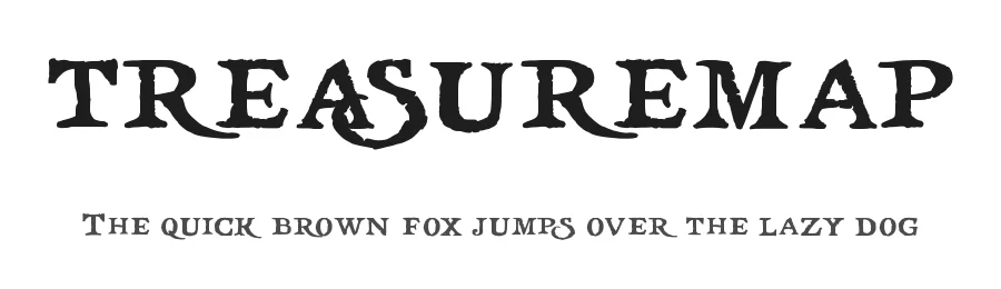 treasuremap β Display Font
