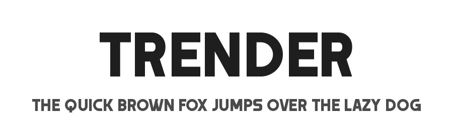 Trender by Vasily Draigo aka Daymarius β Display Font