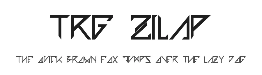 TRG Zilap by Juan Guillermo Navarro Barrios ( Juancho Navarro) — Display Font