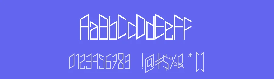 trianzulvex — Display Font — thumbnail 3